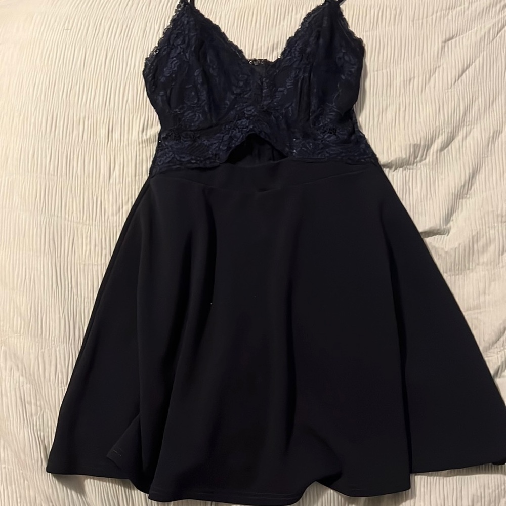 navy blue dress